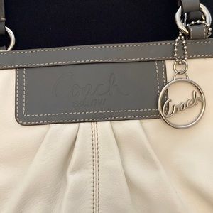 Coach East/West Leather Pleated Gallery Tote